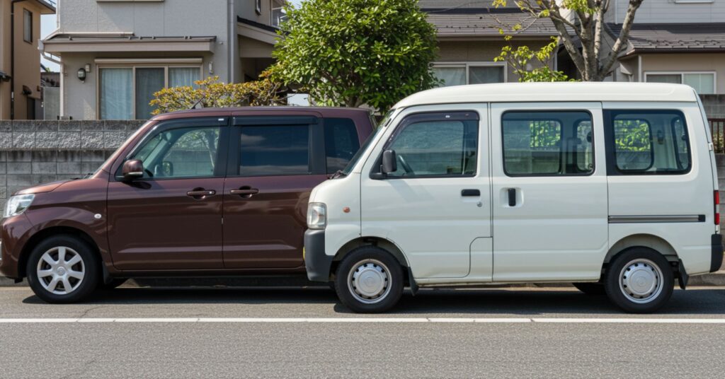 「軽貨物で使用する車「軽バン」と軽乗用車の違いを解説【黒ナンバー】」を紹介するバナー画像