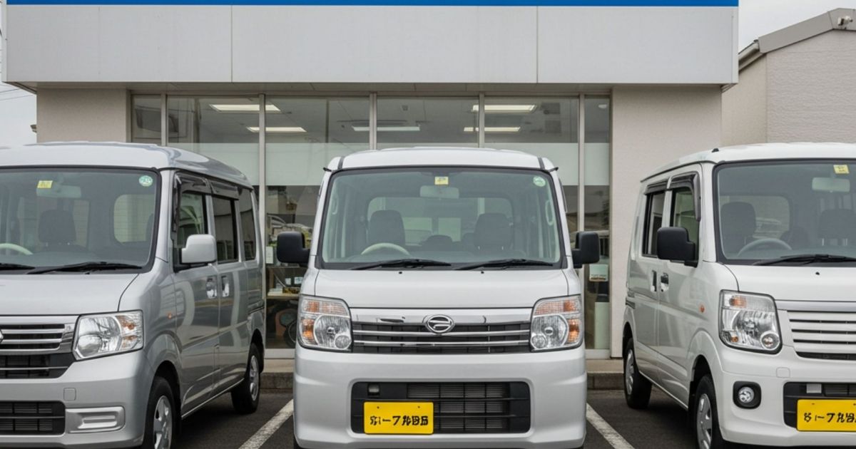 「軽貨物車両のおすすめ車種「中古車購入、軽貨物リースでもおすすめ」」を紹介するバナー画像