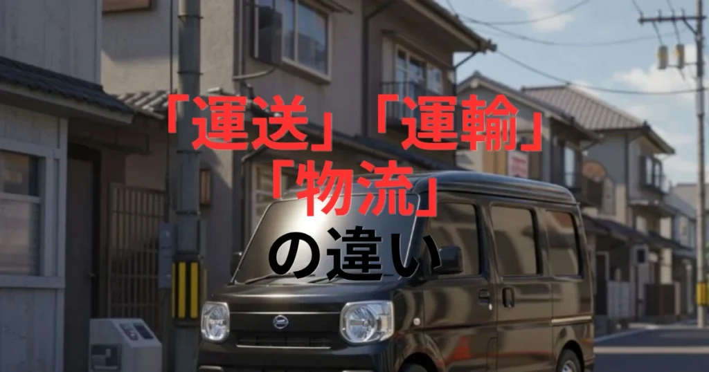 「運送・運輸・物流の違いとは？軽貨物ドライバーが開業前に知るべき業界の仕組み」を紹介するバナー画像