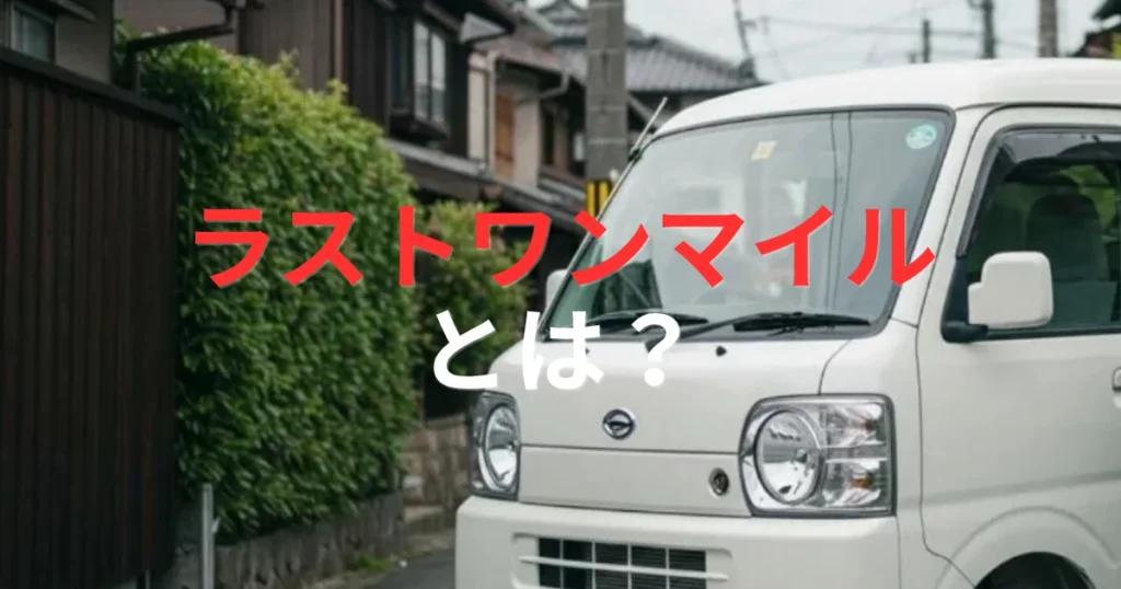 「ラストワンマイルとは？軽貨物ドライバーが主役を担う配送最終区間の実態と課題」を紹介するバナー画像