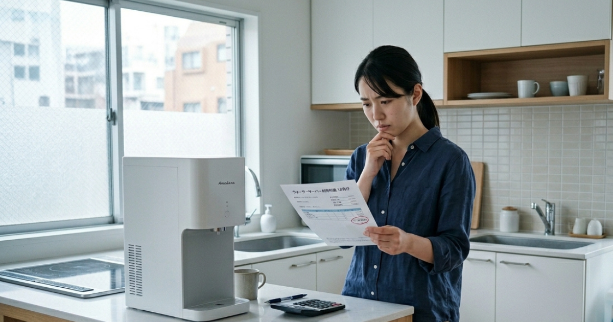「ウォーターサーバーで後悔した理由10選｜失敗しないための選び方を解説」を紹介するバナー画像