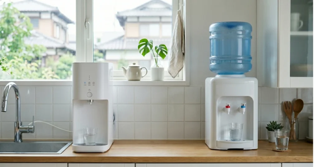 「浄水型ウォーターサーバーのデメリット7選【天然水との違いも解説】」を紹介するバナー画像