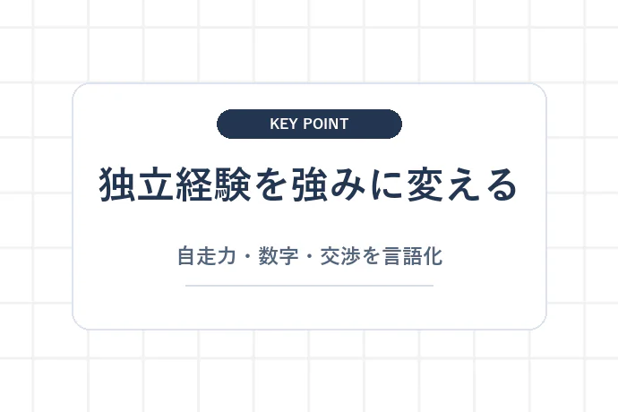 個人事業主出身の30代・40代が「実は歓迎される」理由「独立経験を強みに変える、自走力・数字・交渉を言語化」を解説した図解