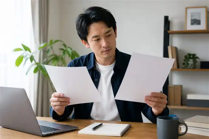 請負と準委任の責任範囲や報酬発生要件を確認するフリーランスの契約検討風景