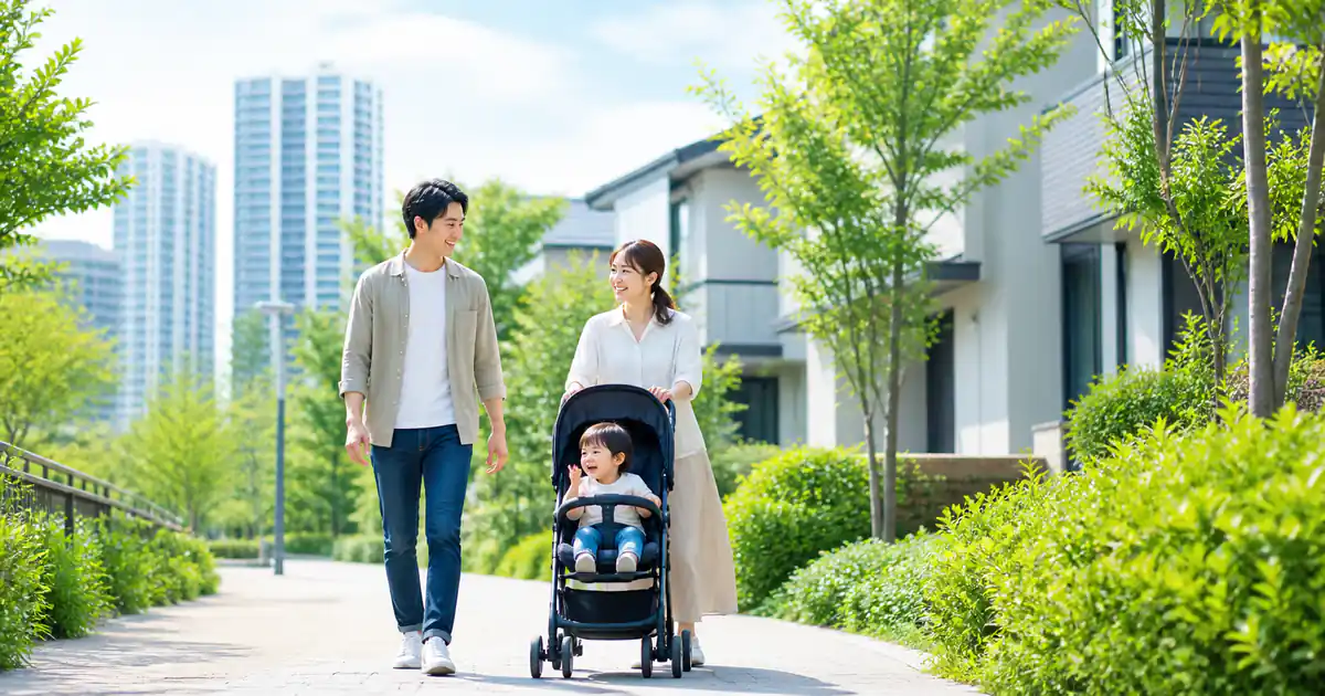 柏市の子育て支援制度と住みやすさを紹介するバナー画像