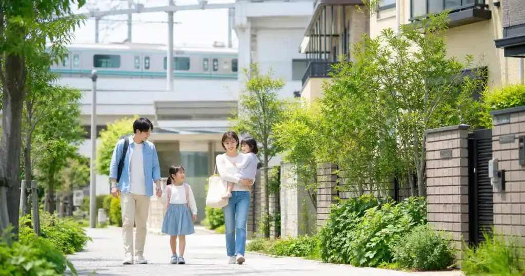 松戸市の子育て支援と家族の生活動線を伝えるアイキャッチ画像