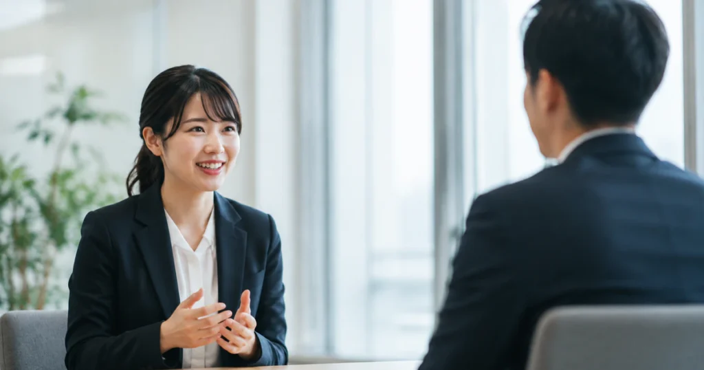 元フリーランスは扱いづらい？転職面接で「協調性」と「定着性」をアピールして内定を勝ち取る方法をイメージしたアイキャッチ