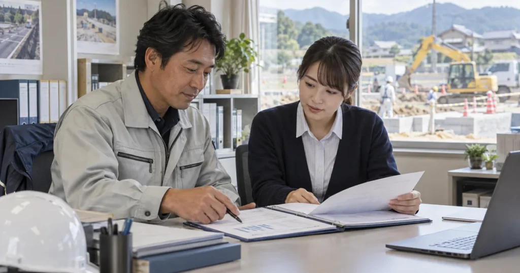 公共工事の請負代金を工事中に資金化する方法｜地域建設業経営強化融資制度の条件をイメージしたアイキャッチ