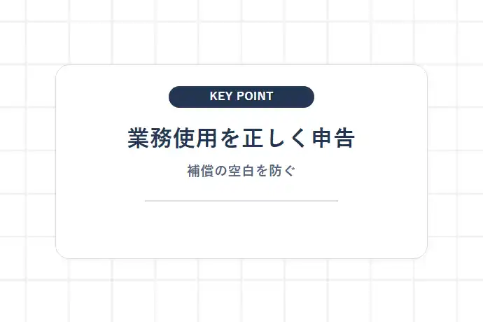 黒ナンバーに自家用保険は使えない!告知義務違反と保険金不払いのリスク「業務使用を正しく申告、補償の空白を防ぐ」を解説した図解