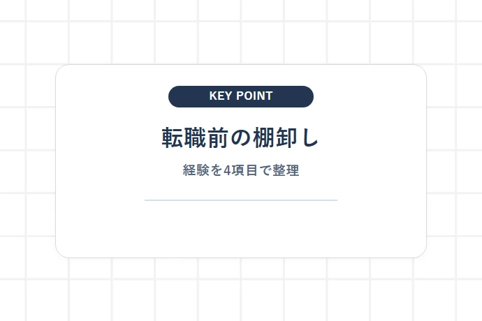 軽貨物と一般貨物（中型・大型）ドライバーの働き方・待遇の違い「転職前の棚卸し、経験を4項目で整理」を解説した図解