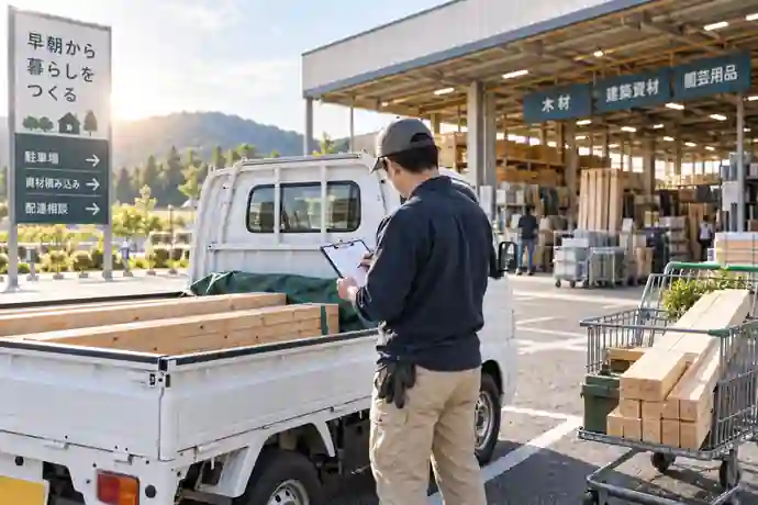 早朝営業・駐車場・混雑の確認ポイントを確認する場面のイメージ画像