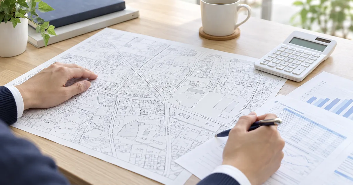 柏市の土地価格・地価の調べ方｜公示地価・基準地価・路線価の公式データ確認ガイドをイメージしたアイキャッチ